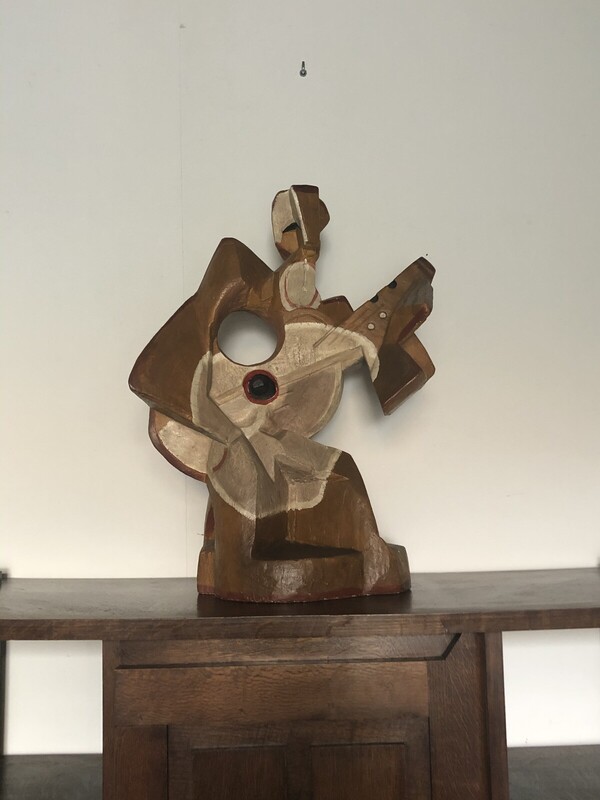 Leon Borgey ( 1888 - 1959 ) . Pièce unique d’atelier. Sculpture cubiste . 