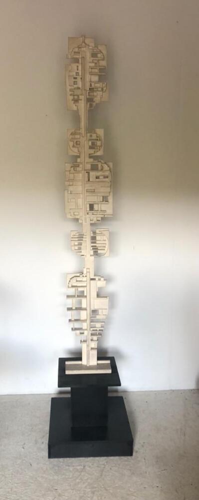 Andre Pailler . Grande sculpture Totem . Piece unique circa 1960 - 1970 