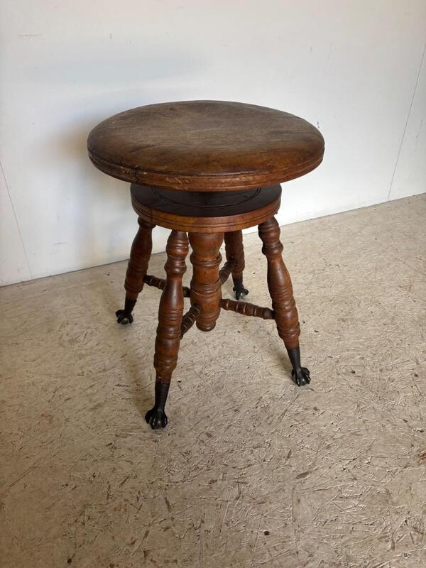 Charles Parker Co tabouret de piano americain vers 1890