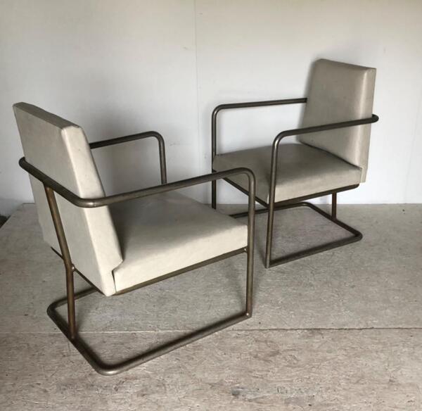 DIM « décoration intérieur moderne » paire de fauteuils modernistes circa 1929