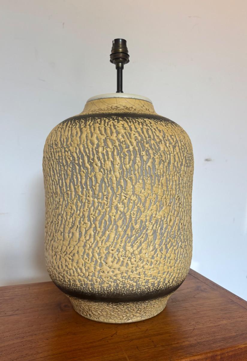Importante lampe en ceramique france vers 1930 