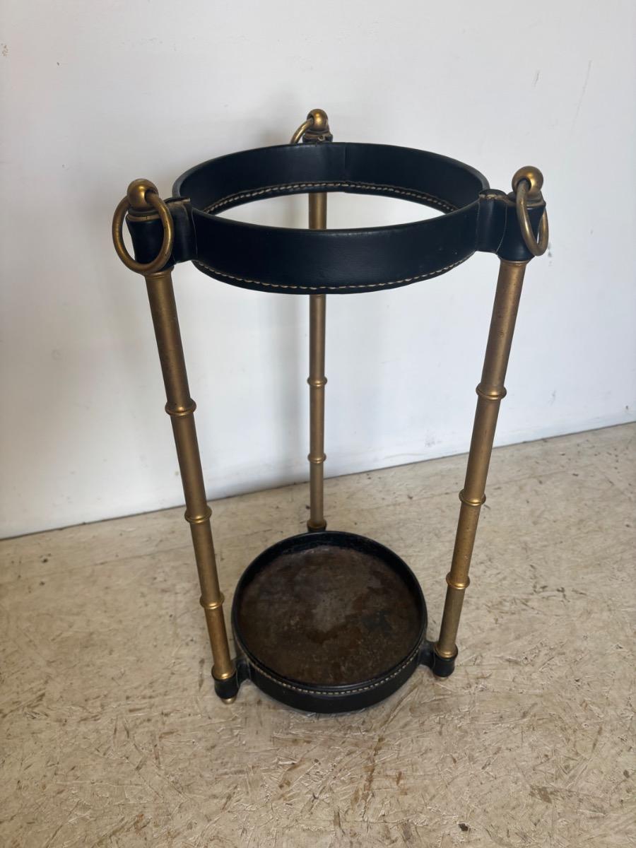 Jacques Adnet ( 1900 - 1984 ) porte parapluie vers 1950