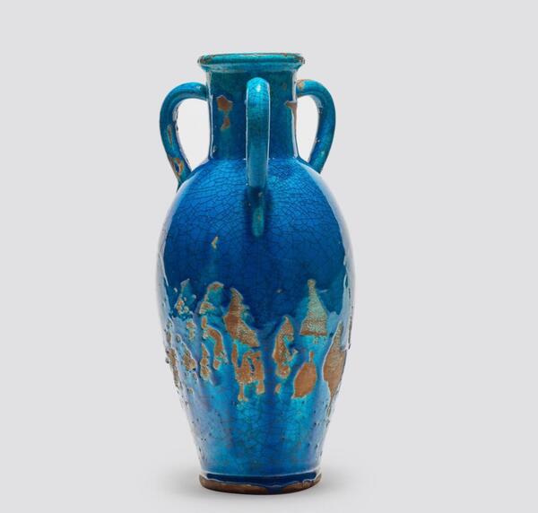 Jean Besnard ( 1889 - 1958 ) important pied de lampe amphore en ceramique circa 1930 