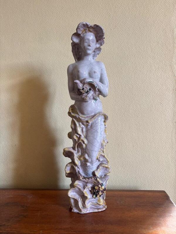 Paul Pouchol ( 1904 - 1963 ) importante sculpture en ceramique 1947