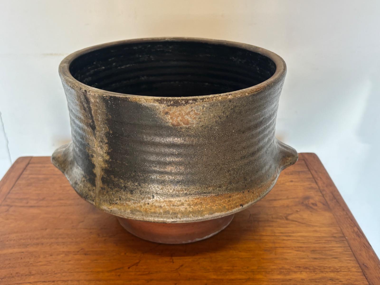 Robert Deblander ( 1924 - 2010 ) vase en gres vers 1950