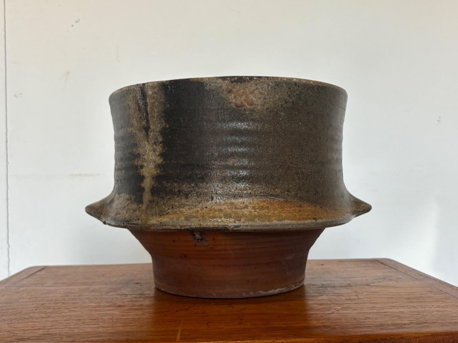 Robert Deblander ( 1924 - 2010 ) vase en gres vers 1950