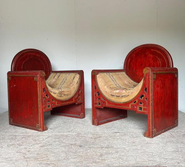 Travail Francais Paire de fauteuils circa 1920 