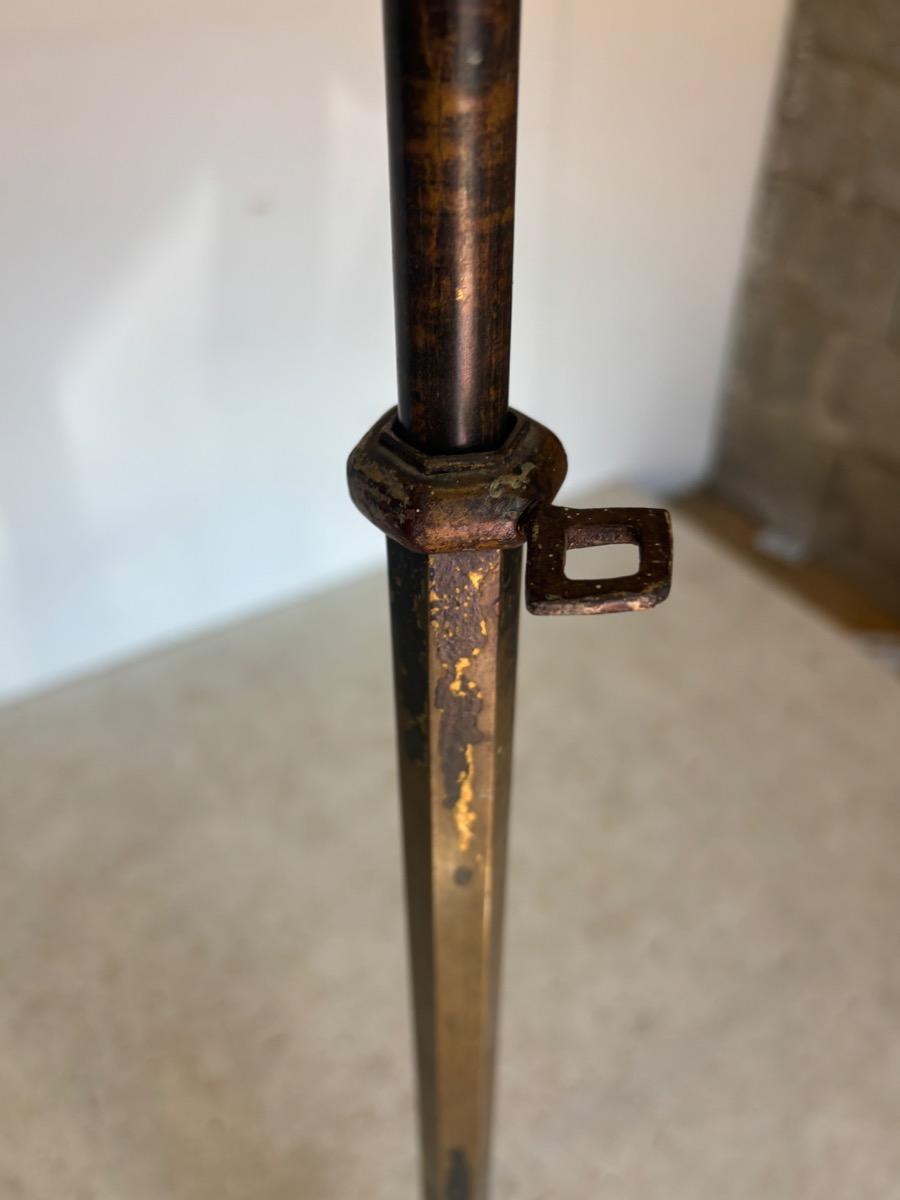 Travail Francais vers 1940 lampadaire ajustable 